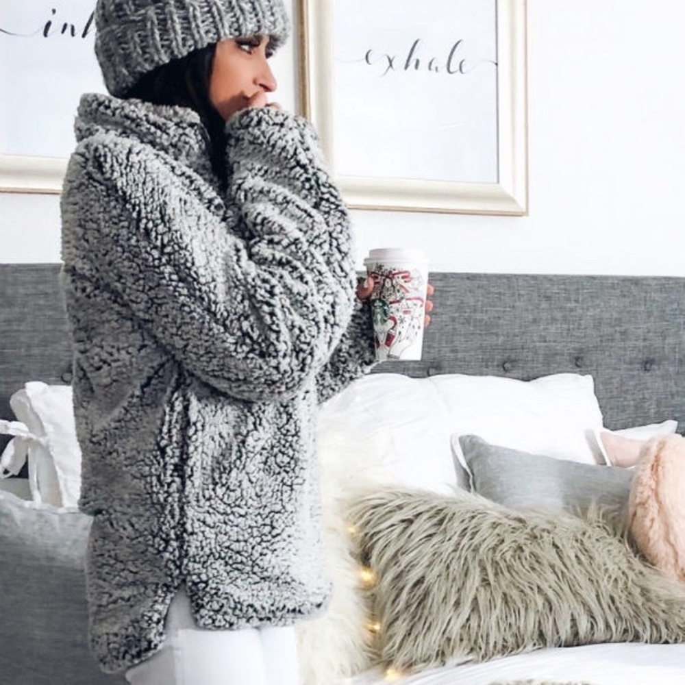 *1 LEFT* - Thread & Supply Charcoal Wubby Pullover - Picture 8 of 8